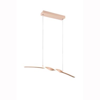 LED Hängeleuchte, sandfarben, höhenverstellbar, H 150 cm