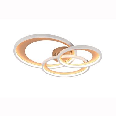 Lampa sufitowa LED, kolor kawy, ściemniacz, szer. 71,5 cm