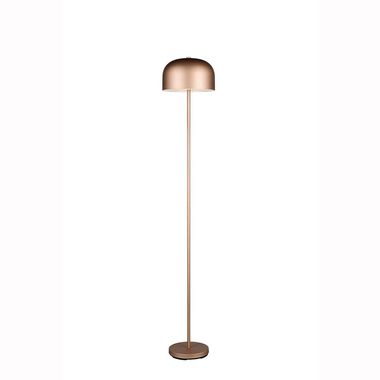 Lampada da terra a LED, dimmer touch, batteria, USB, caffè, H 147 cm