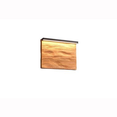 LED wandlamp, hout, schakelaar-dimmer, B 20 cm