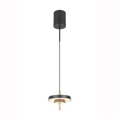 LED Pendelleuchte, gold, schwarz, Switch-Dimmer, CCT, H150cm