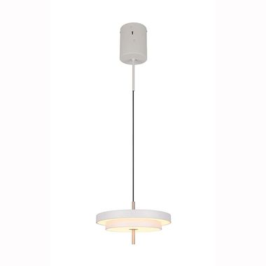LED hanglamp, in hoogte verstelbaar, dimbaar, CCT, grijs, D 40 cm