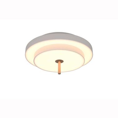 Plafoniera LED, grigia, interruttore dimmer, H 20 cm