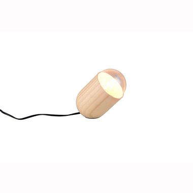 Lampe de table, bois, H 13,5 cm
