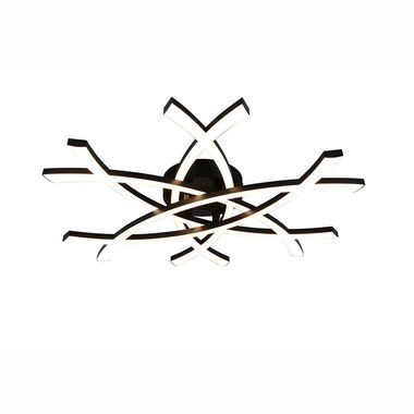 LED plafondlamp, zwart, 3800lm, L 59 cm