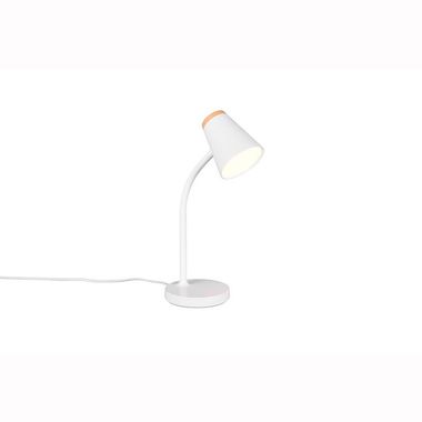 LED tafellamp, wit, flexibele arm, H 36 cm