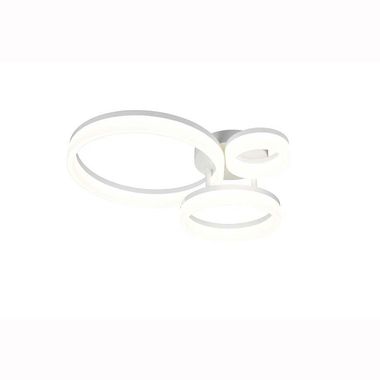 LED ceiling light, white, modern, W 51 cm