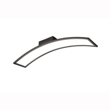 LED plafondlamp, zwart, modern, B 76,5 cm