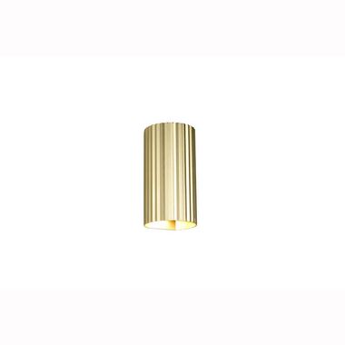 Wall light, metal, gold, GU10, 2-bulb, H 18 cm