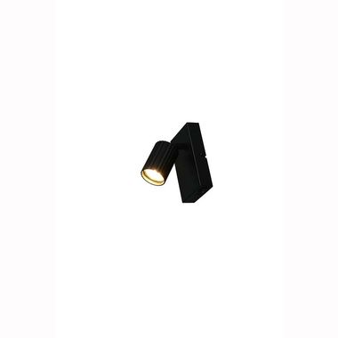 Wandleuchte, Metall, schwarz, GU10, H15cm
