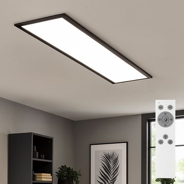 Panel natynkowy LED, czarny, ściemnialny, zdalne sterowanie, L 100 cm