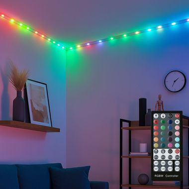 RGBW LED Strip, télécommande, dimmable, L 300 cm