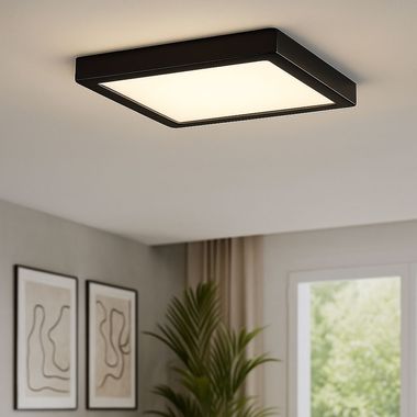 Lampa sufitowa LED, natynkowa, czarna, L 30 cm