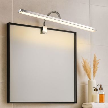 Applique LED, lampe de salle de bain, variateur, L 60 cm