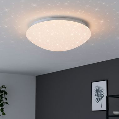 Plafoniera LED, effetto stella, CCT, dimmerabile, IP44, D 38,5 cm
