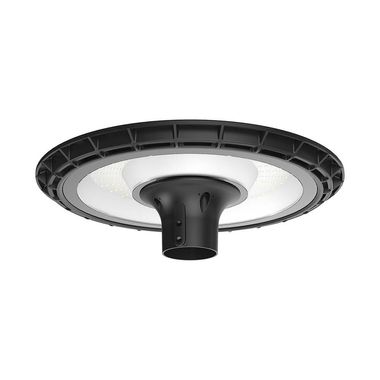 Lampa uliczna LED, okrągła, czarna, odporna na warunki atmosferyczne, IP65, śr. 38 cm