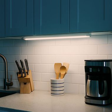 LED Deckenleuchte, weiß, 4000 Kelvin, L 116,6 cm