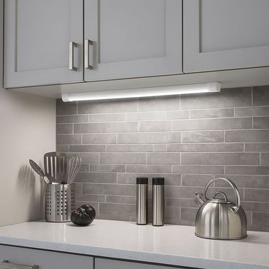 LED Deckenleuchte, weiß, 6500 Kelvin, L 116,6 cm