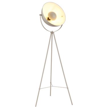 Lampadaire trépied, couleur sable, interrupteur à bascule, H 139 cm