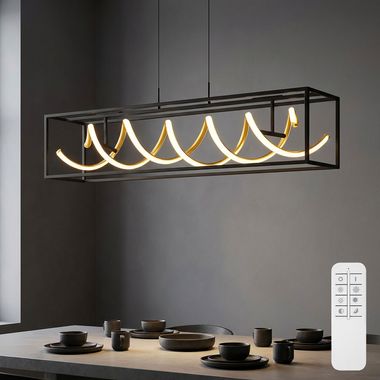 LED Hängeleuchte, dimmbar, Höhenverstellbar, L 90 cm