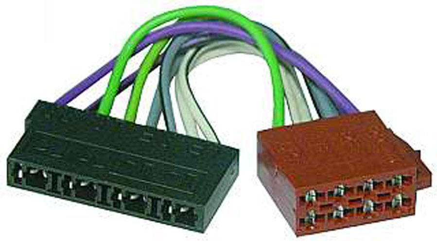 Adaptateur autoradio DIN à ISO pour haut-parleur connexion