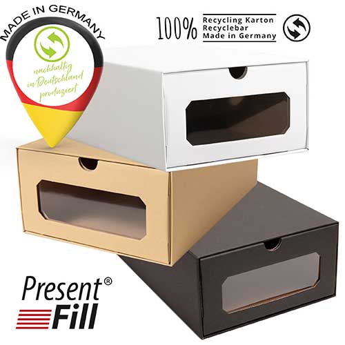 nachhaltige Aufbewahrungsboxen von PresentFill