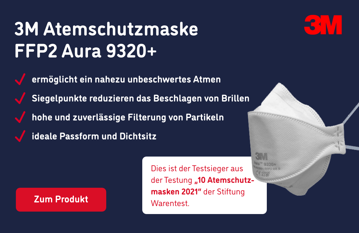 3M Atemschutzmaske FFP2 Aura 9320+