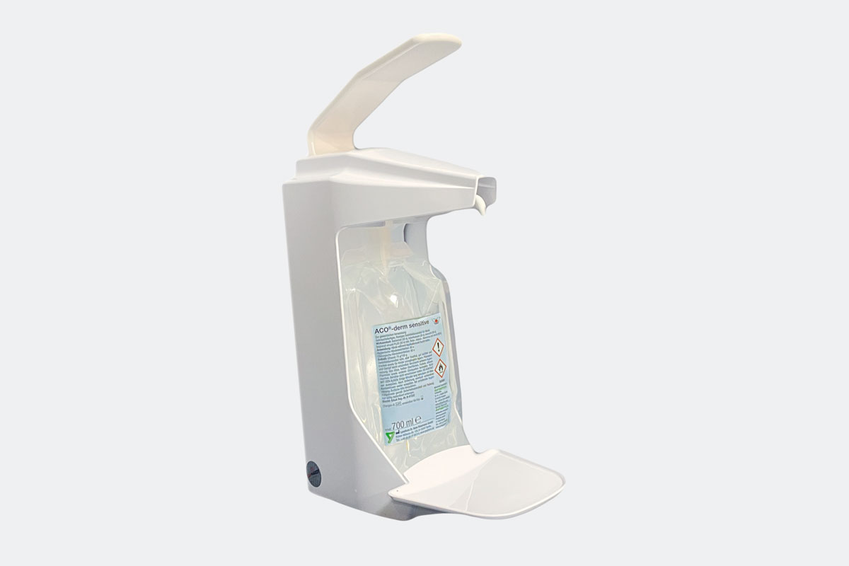 Lysoform HyBag Spender mit Abtropfschale