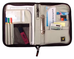 Tee-uu TRIP Organizer Fahrtenbuch-Mappe DIN A5 Hochformat Schwarz