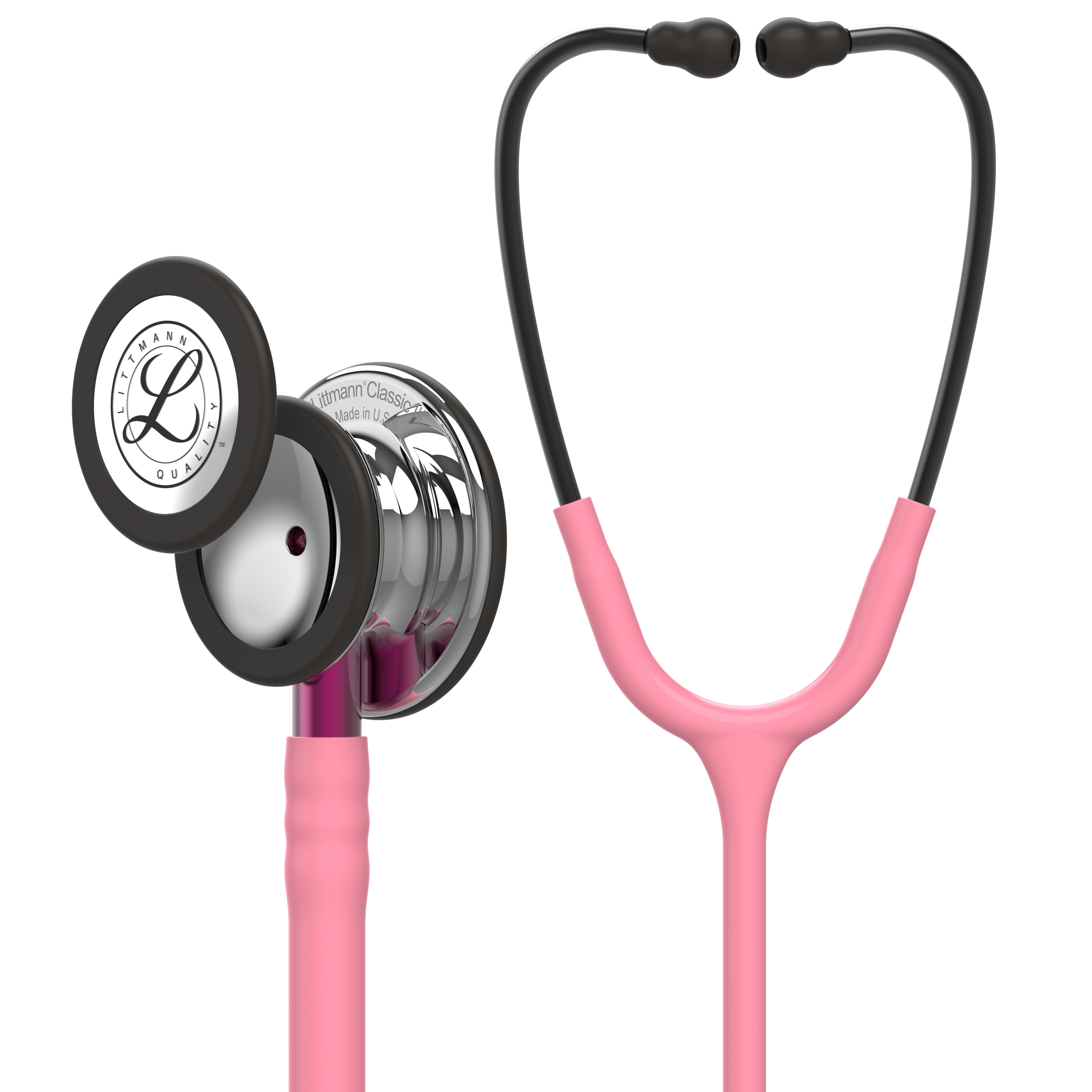 3M Littmann Classic III Hochglanz-Rosa (Pinker Schlauchanschluss) (Gravur möglich)