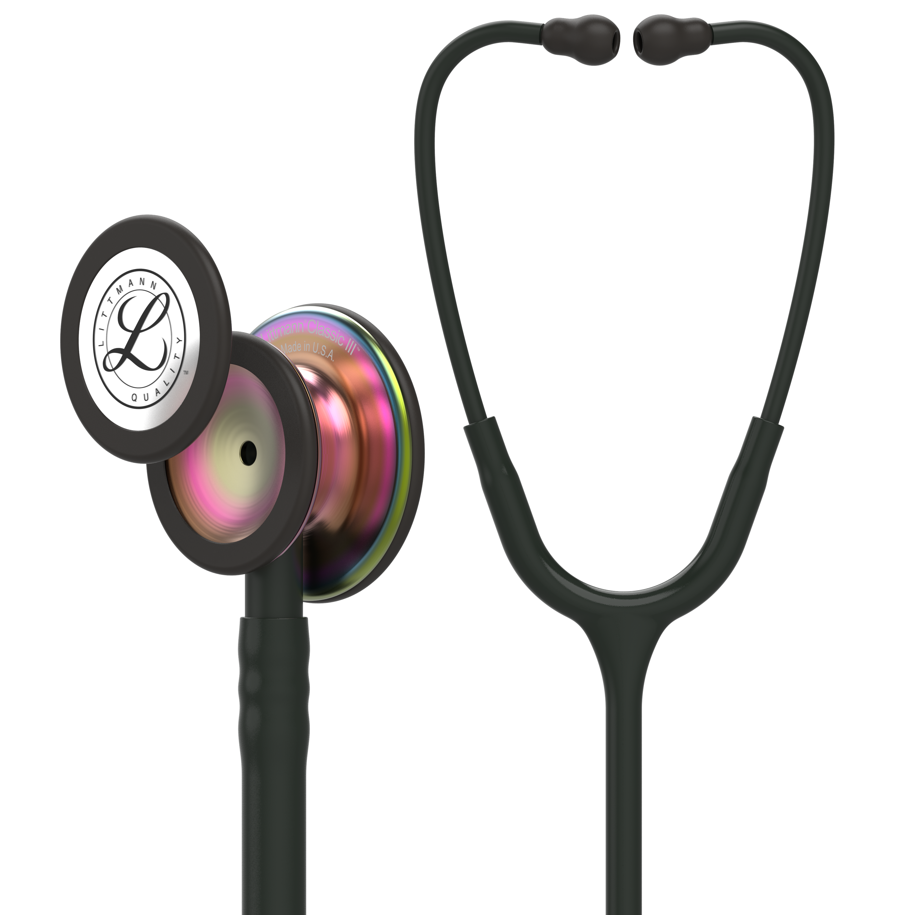 3M Littmann Classic III rainbow-schwarz (Gravur möglich)