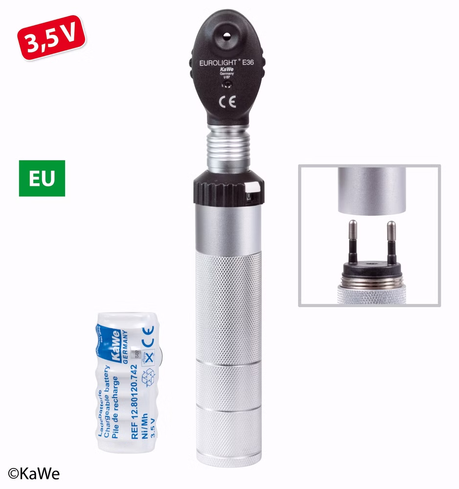 KaWe Opthalmoskop Eurolight E36 mit Batteriegriff