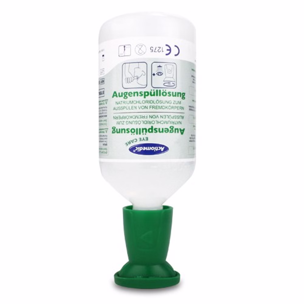 Augenspülstation Medidrop I mit 2x 500ml NaCl Augenspüllösung DIN 15154