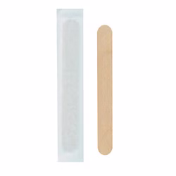 Holzspatel Einmalmundspatel 15cm x 1,8cm einzeln eingesiegelt (50 Stück)