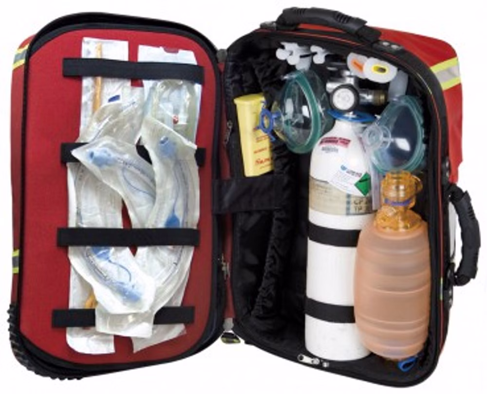 EliteBags Emerair Beatmungskoffer Notfallrucksack Rot