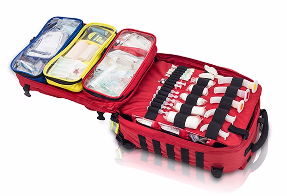 EliteBags PARAMED Notfallrucksack Rot