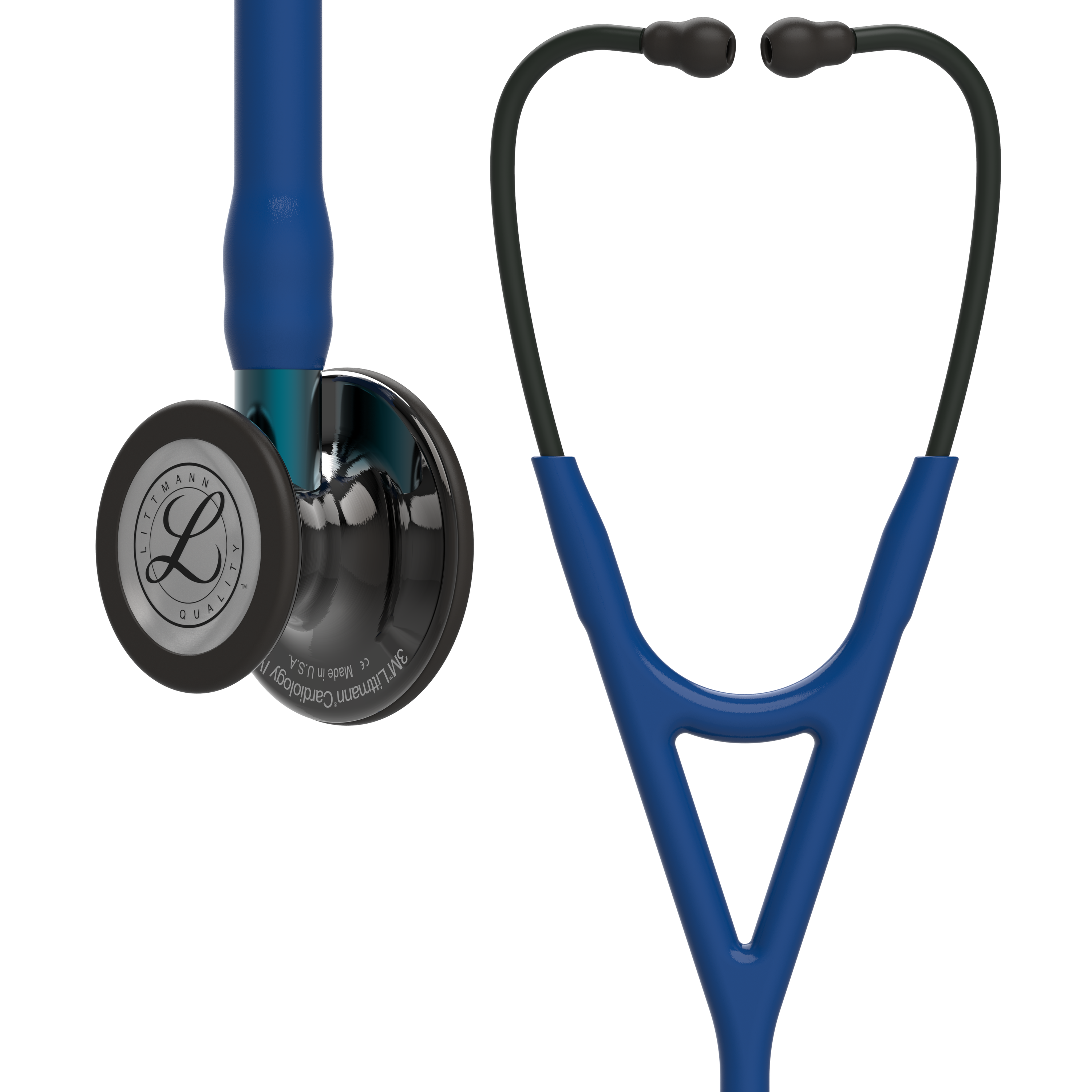 3M Littmann Cardiology IV Hochglanz-Smoke Dunkelblau (Gravur möglich)
