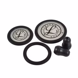 Littmann Ersatzteilset für Classic III, Cardiology III & IV und Core Stethoskop mit Ohroliven und Membranen Schwarz