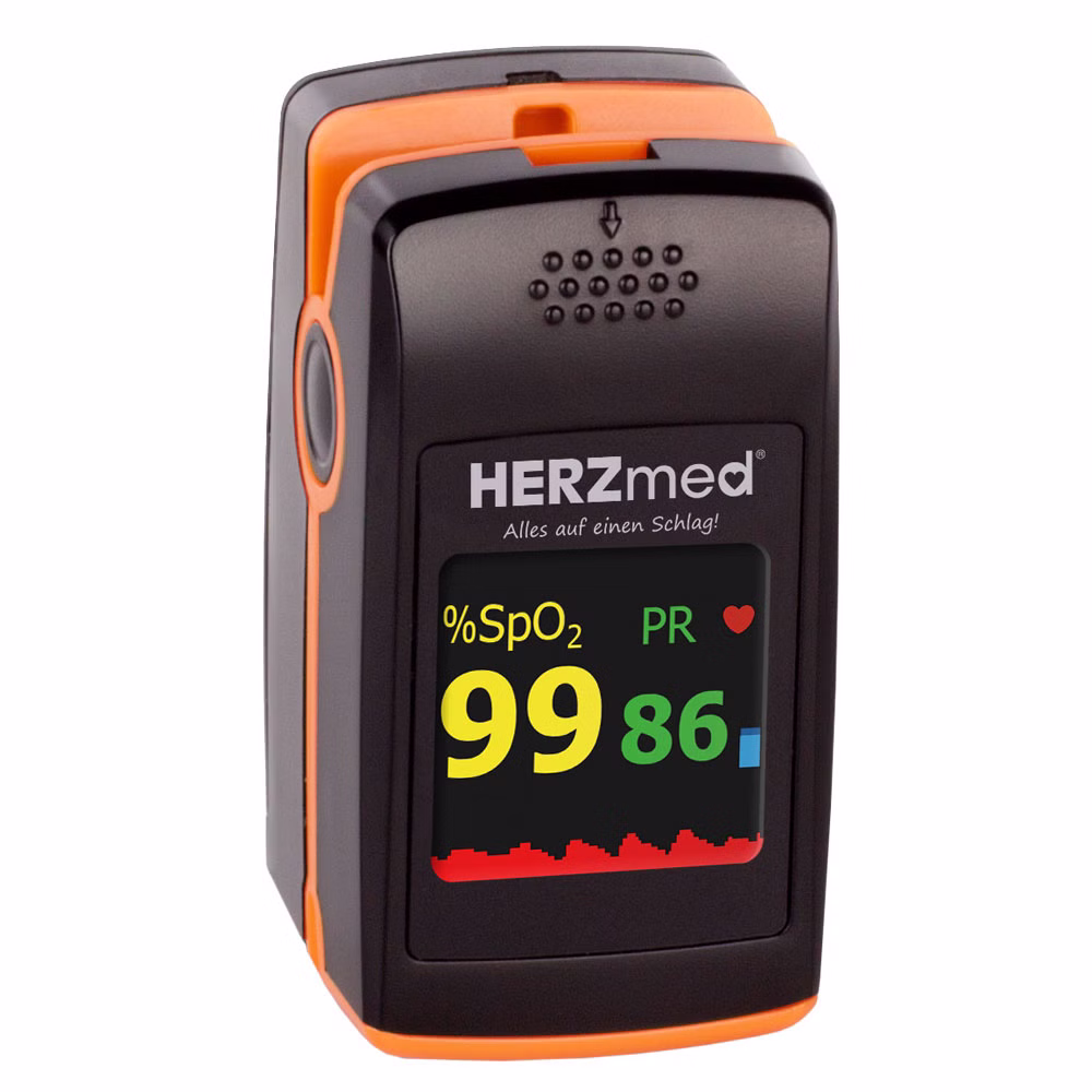 Fingerpulsoximeter PC-60E mit Kindersensor Pulsoximeter