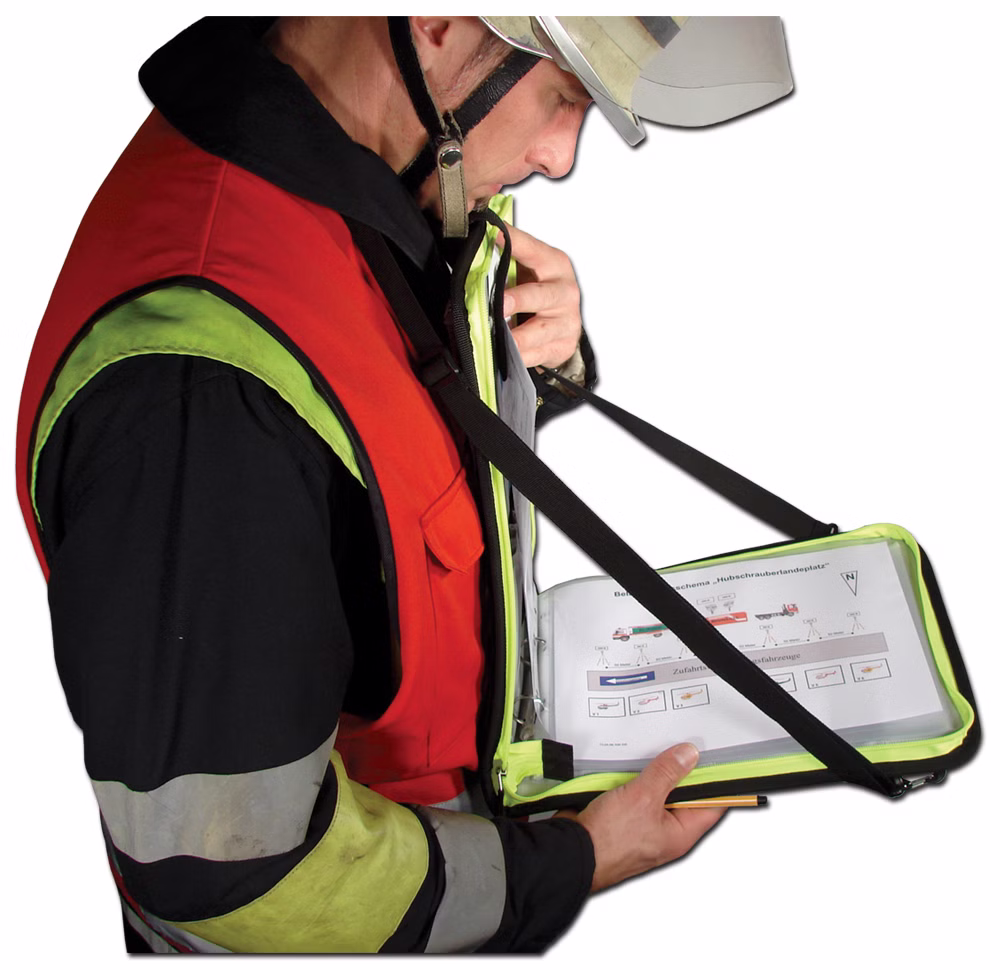 Tee-uu DOKU Einsatzleitmappe DIN A4 quer Schwarz