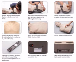 Brayden Manikin LED Pro Reanimationspuppe mit Feedbacksystem