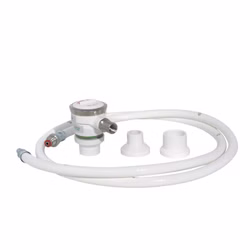 Ambu Demandventil für medizinischen Sauerstoff mit glattem 1,5m Schlauch und wählbarem ISO-Adapter ISO-Ausführung / Walther-Kupplung