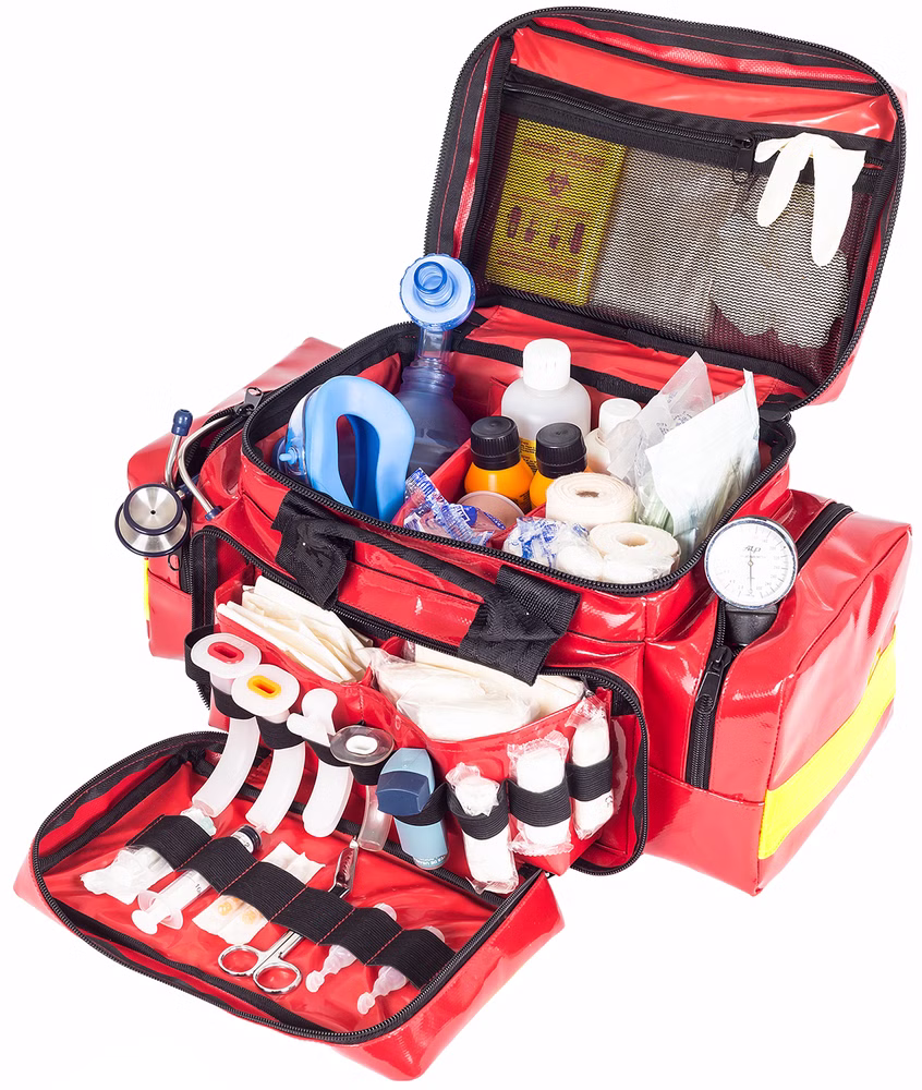 EliteBags Emergency's LIGHT BAG Notfalltasche Plane Rot