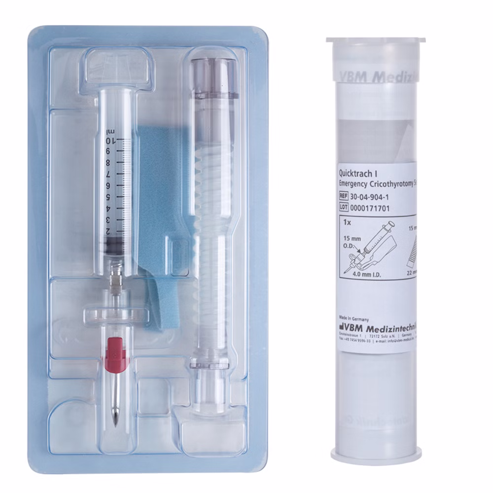 Quicktrach Koniotomie-Set für Notfallkoniotomie Quicktrach II Quicktrach I für Kinder