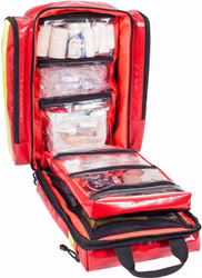 EliteBags SUPPORTER Plane Notfallrucksack Rot