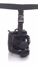Elitebags FAST Oberschenkelholster Schwarz