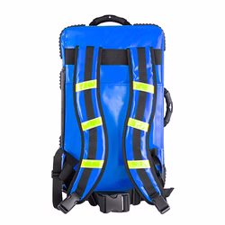 HERZmed PREMIUM Notfallrucksack X1 mit Sauerstoffflaschenhalterung Blau