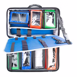 HERZmed PREMIUM Notfallrucksack X1 mit Sauerstoffflaschenhalterung Blau