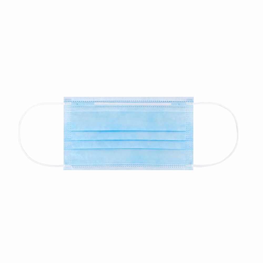 OP-Gesichtsmaske Typ IIR gem. EN 14683:2019 3-lagig mit Nasenclip (50 Stück)