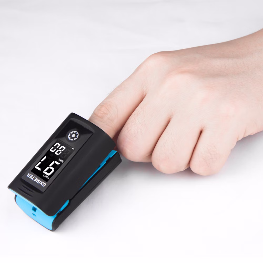 Fingerpulsoximeter PC-60 Pulsoximeter schwarz